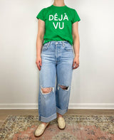 Classic Tee in Grass/Cream Deja Vu - The Shoe Hive