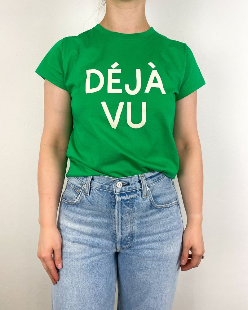 Classic Tee in Grass/Cream Deja Vu - The Shoe Hive