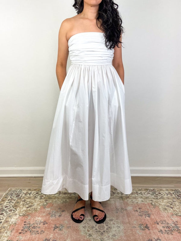 Clea Dress in White - The Shoe Hive