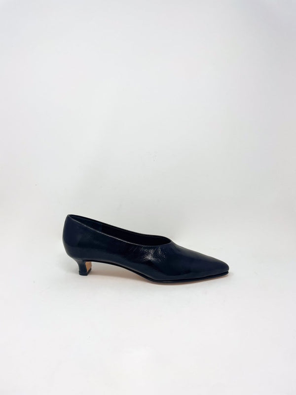 Clemmie Kitten Heel in Black - The Shoe Hive