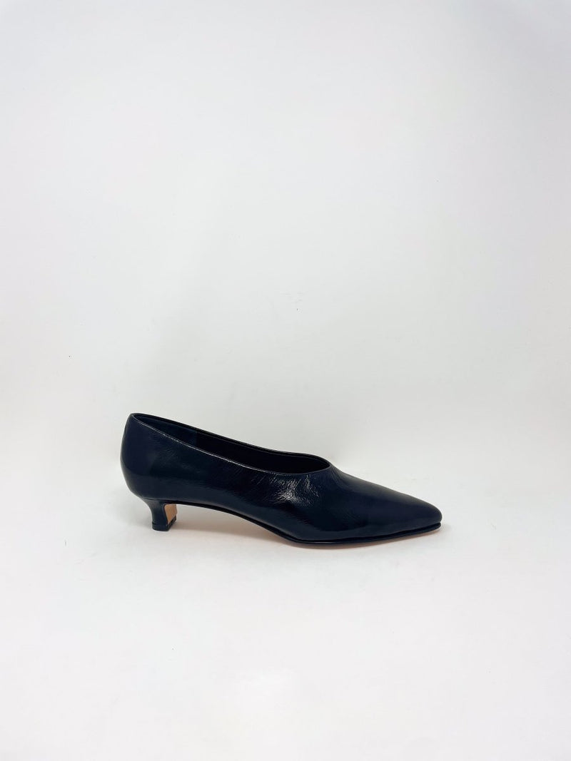 Clemmie Kitten Heel in Black - The Shoe Hive