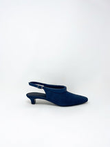 Clemmie Slingback in Dark Indigo - The Shoe Hive