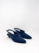 Clemmie Slingback in Dark Indigo - The Shoe Hive