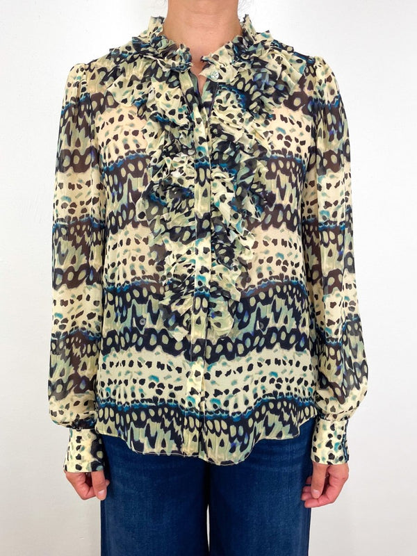 Clio Blouse in Mariposa - The Shoe Hive