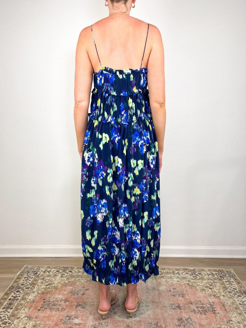 Clove Cami Silk Dress in Evening Bloom exclusive at The Shoe Hive