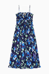 Clove Cami Silk Dress in Evening Bloom - The Shoe Hive