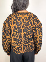 Coletta Applique Jacket in Saffron - The Shoe Hive