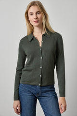 Collared Cardigan in Balsam - The Shoe Hive
