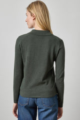 Collared Cardigan in Balsam - The Shoe Hive