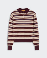 Collegiate Stripe Polo in Fig Combo - The Shoe Hive