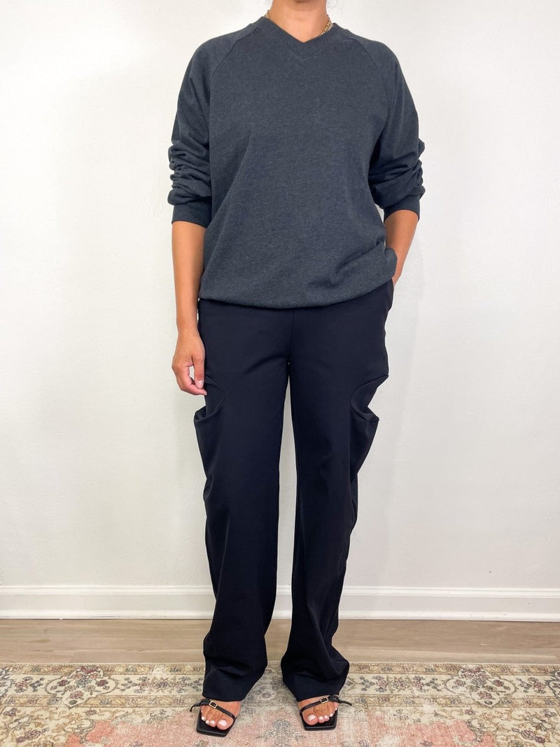 Compact Ultra Stretch Knit Sculpted Meir Pant in Black - The Shoe Hive