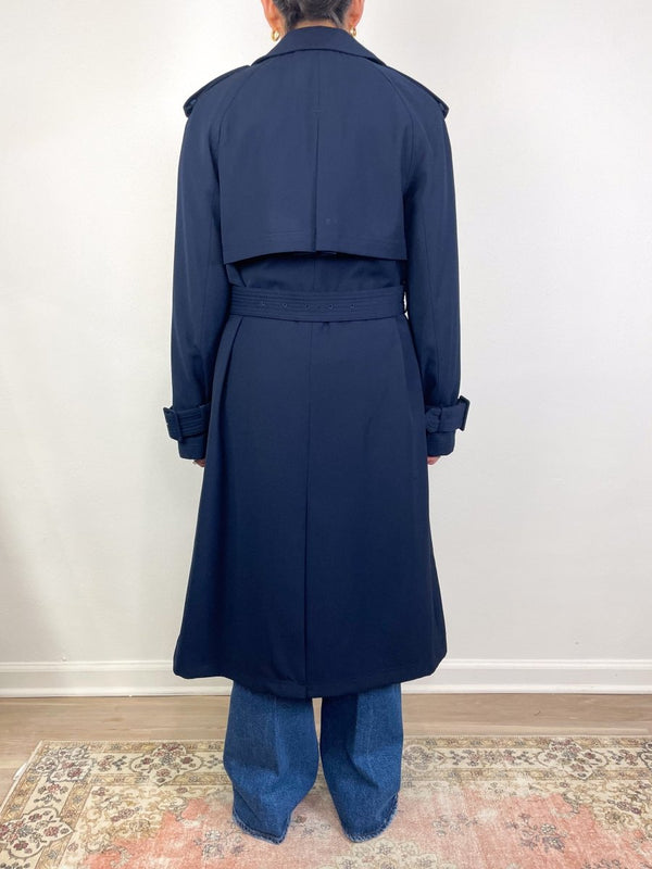 Conneley Dickey Trench Coat in Navy - The Shoe Hive