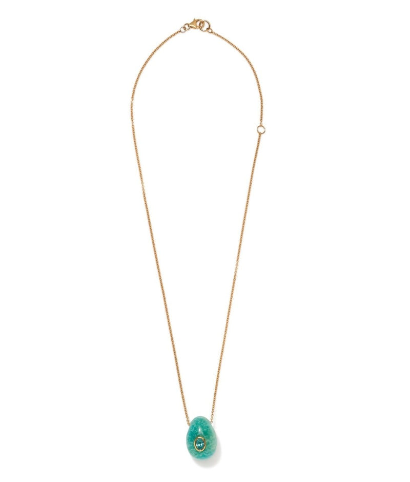 Constance Necklace in Brazilian Amazonite Green - The Shoe Hive