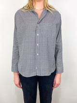 Continuous Button - Up Shirt in Black/White Plaid - The Shoe Hive