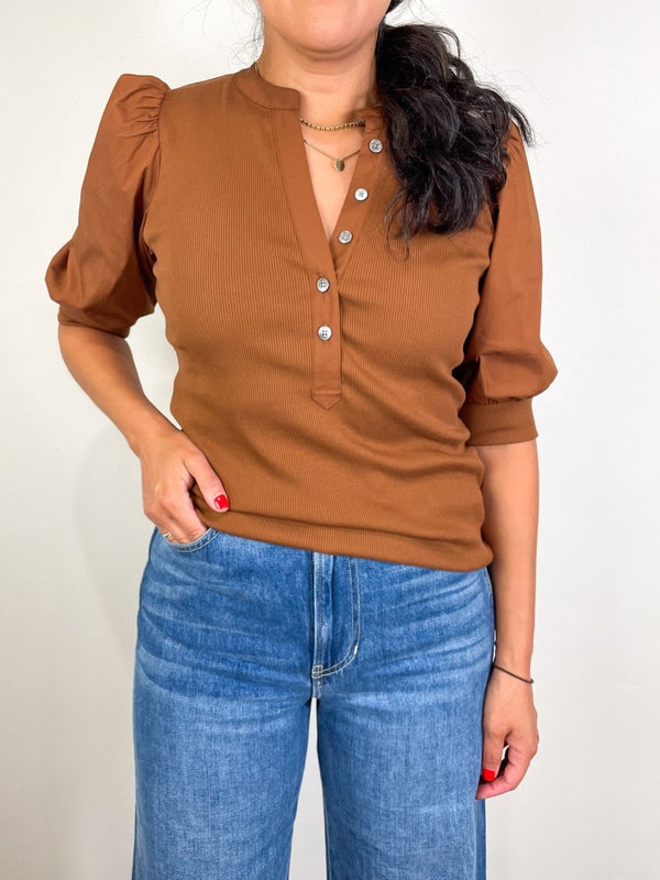 Coralee Top in Mahogany - The Shoe Hive