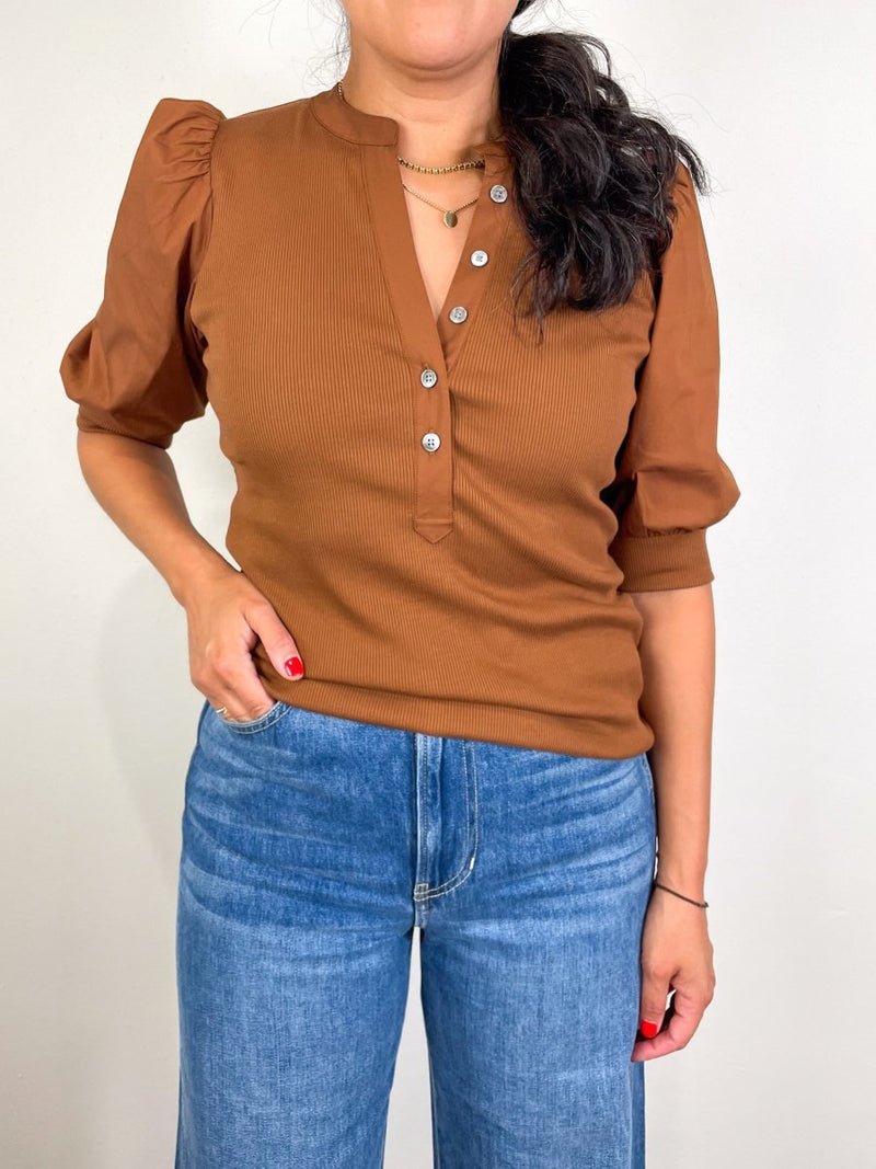 Coralee Top in Mahogany - The Shoe Hive