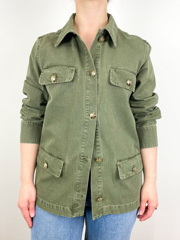 Corey Jacket in Army Green - The Shoe Hive