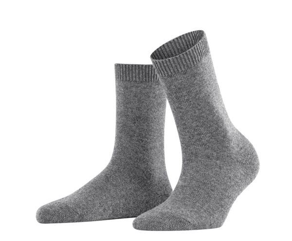 Cosy Wool Socks in Light Greymel - The Shoe Hive