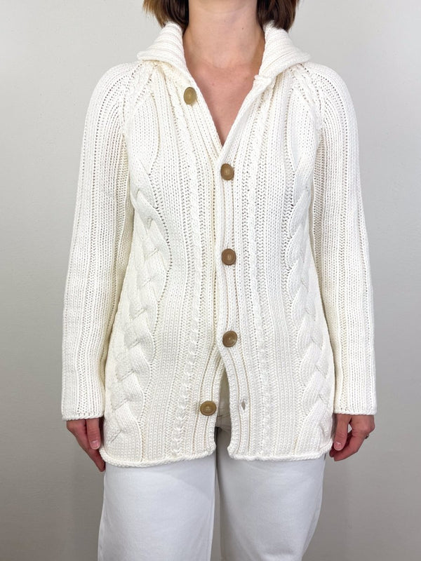 Cotswolds Cardigan in Ivory - The Shoe Hive