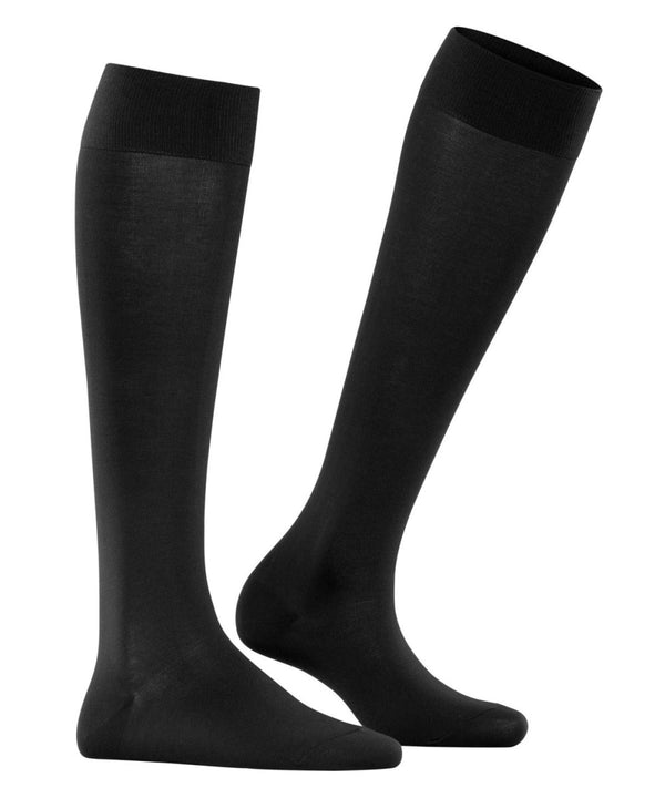 Cotton Touch Knee - High Socks in Black - The Shoe Hive