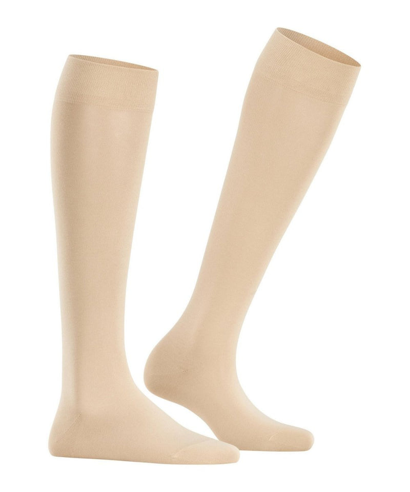 Cotton Touch Knee - High Socks in Cream - The Shoe Hive