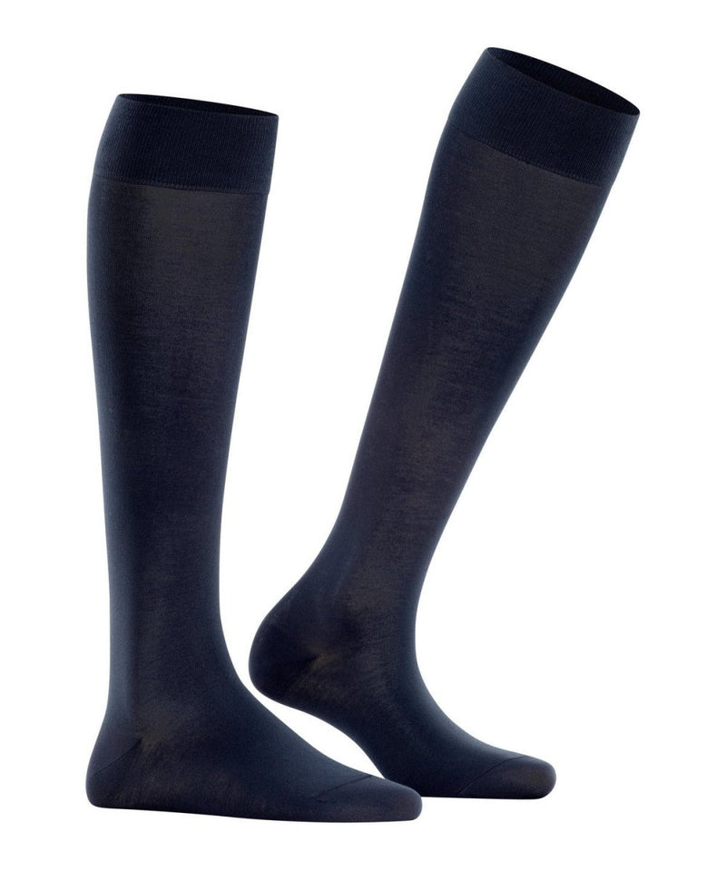 Cotton Touch Knee - High Socks in Dark Navy - The Shoe Hive