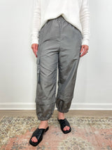 Crispy Nylon Wilt Pull On Jogger in Grey - The Shoe Hive