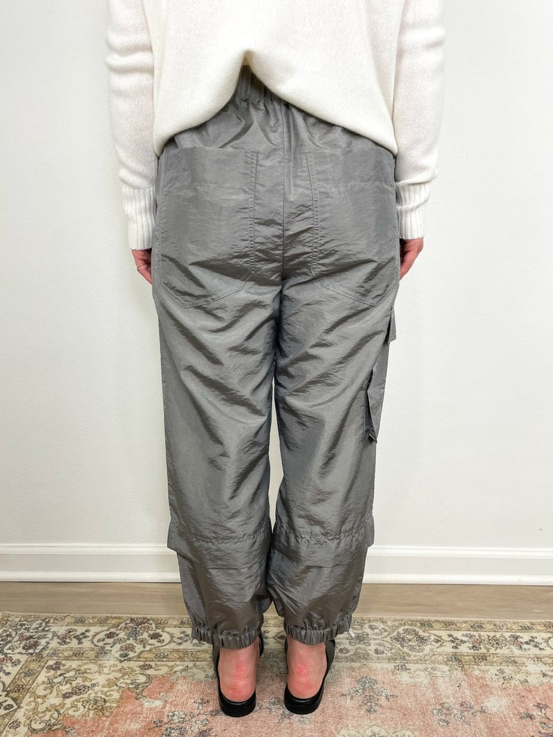 Crispy Nylon Wilt Pull On Jogger in Grey - The Shoe Hive