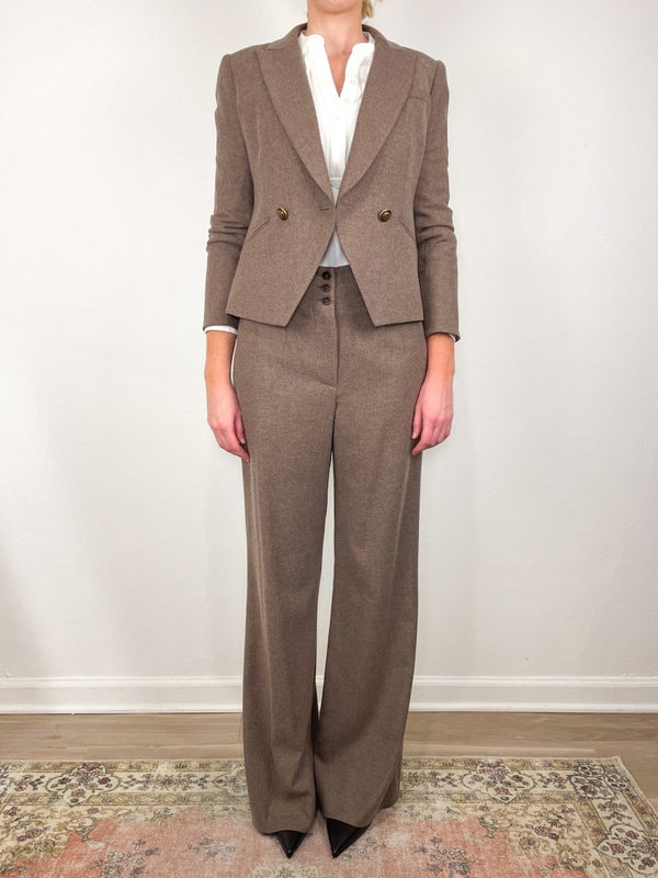Cropped Rickie Dickey Jacket in Lichen Melange - The Shoe Hive