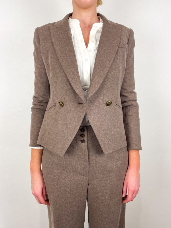 Cropped Rickie Dickey Jacket in Lichen Melange - The Shoe Hive