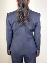 Cropped Rickie Dickey Jacket in Navy - The Shoe Hive