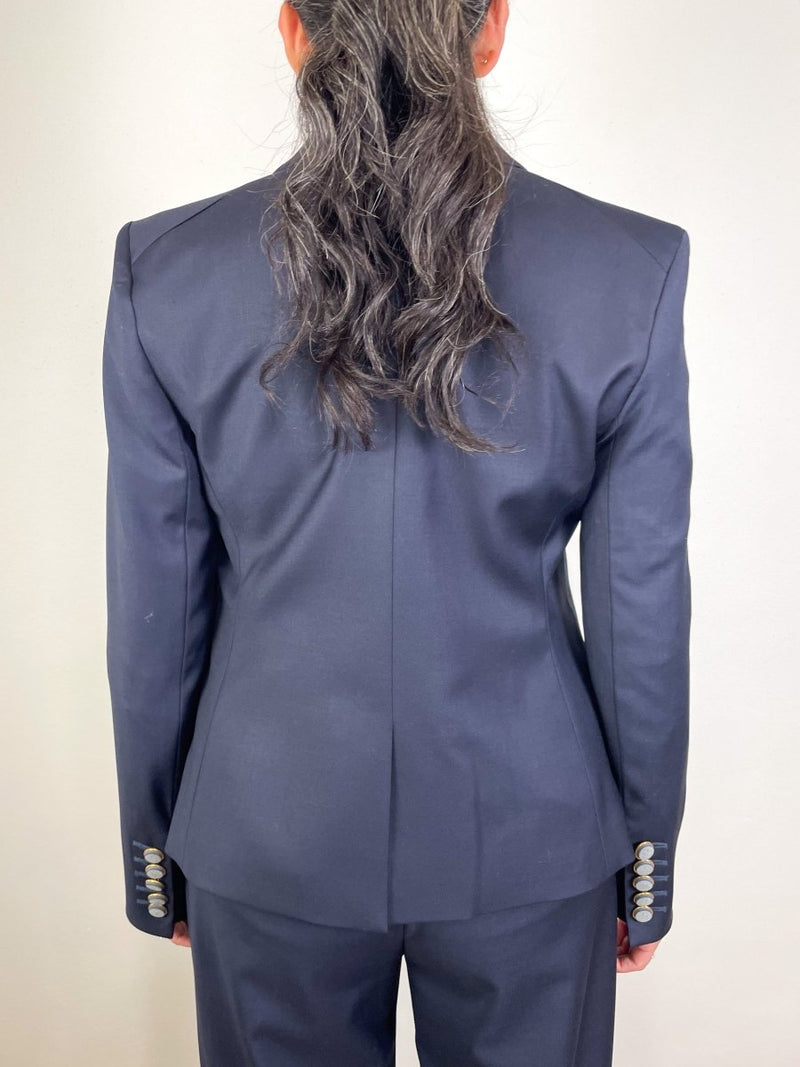 Cropped Rickie Dickey Jacket in Navy - The Shoe Hive