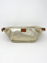 Cross Your Heart Sling Bag in Platinum Leather - The Shoe Hive