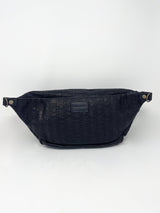 Cross Your Heart Sling Leather in Black Basketweave - The Shoe Hive