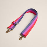 Crossbody Strap Surfer Stripe in Navy/Purple/Red - The Shoe Hive