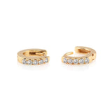 Crystal Huggie Hoop Earrings - The Shoe Hive