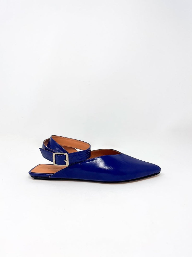 Cuff Flat in Midnight - The Shoe Hive