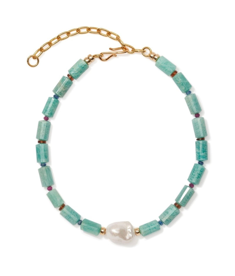 Curio Necklace in Ammonite Blue - The Shoe Hive