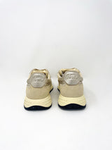 Reelwind Low Sneakers in Nylon/Suede/Leather Ecru and Platinum