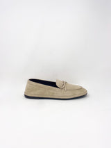 Parker Moccasin in Tan Suede