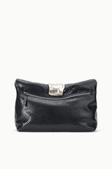 Cuff Clutch in Black Snake