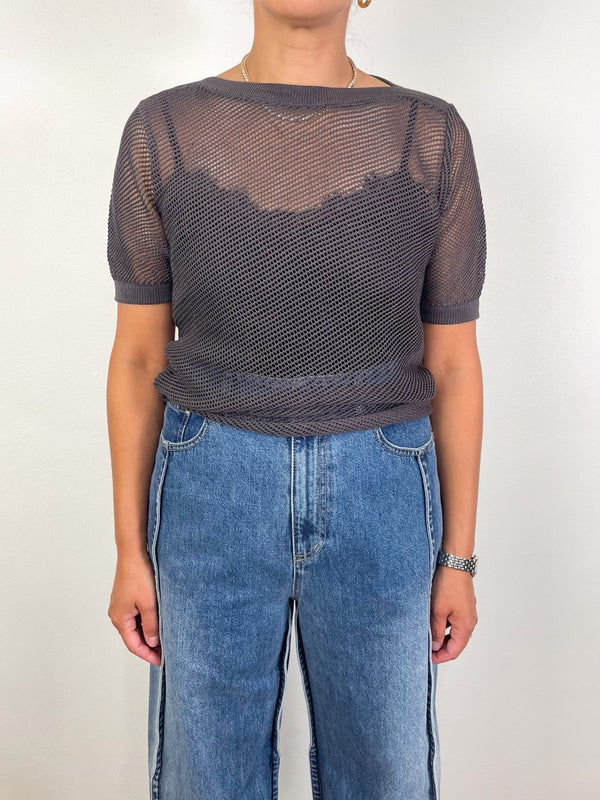 Dahlia Top in Charcoal - The Shoe Hive
