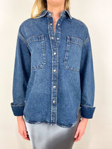 Dante Shirt in Mosaic Blue - The Shoe Hive