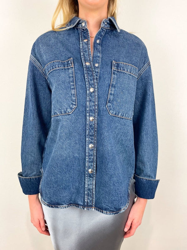 Dante Shirt in Mosaic Blue - The Shoe Hive