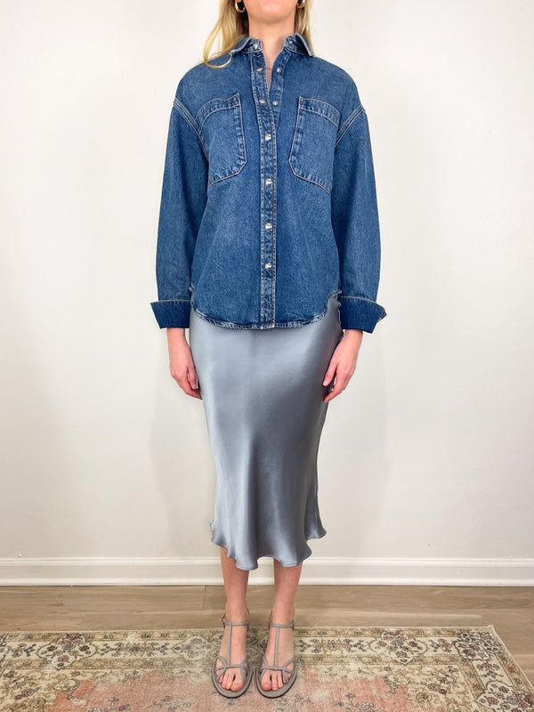 Dante Shirt in Mosaic Blue - The Shoe Hive