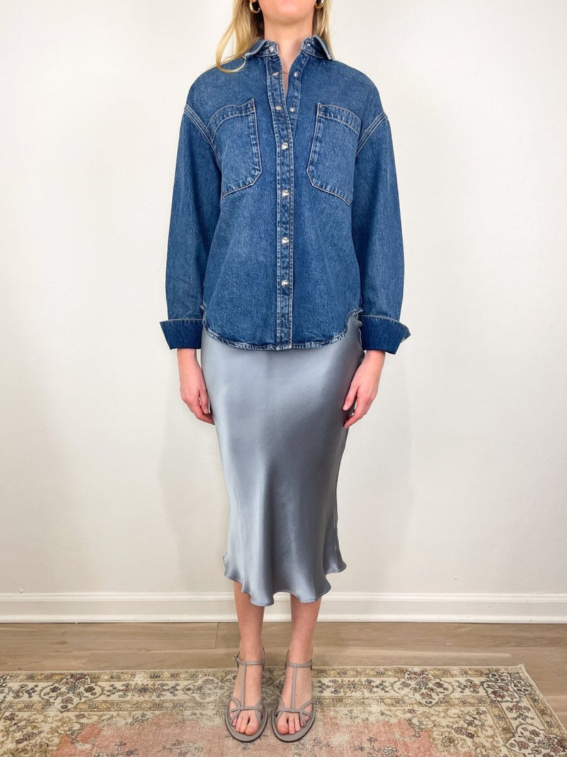 Dante Shirt in Mosaic Blue - The Shoe Hive