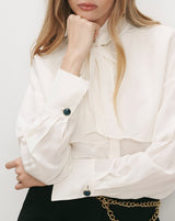 Darlis Blouse in Dove - The Shoe Hive