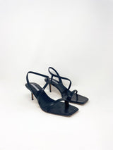Delicat in Black Embossed Snake - The Shoe Hive