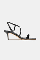 Delicat in Black Embossed Snake - The Shoe Hive