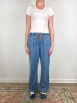 Denim Pant in Blue Wash - The Shoe Hive